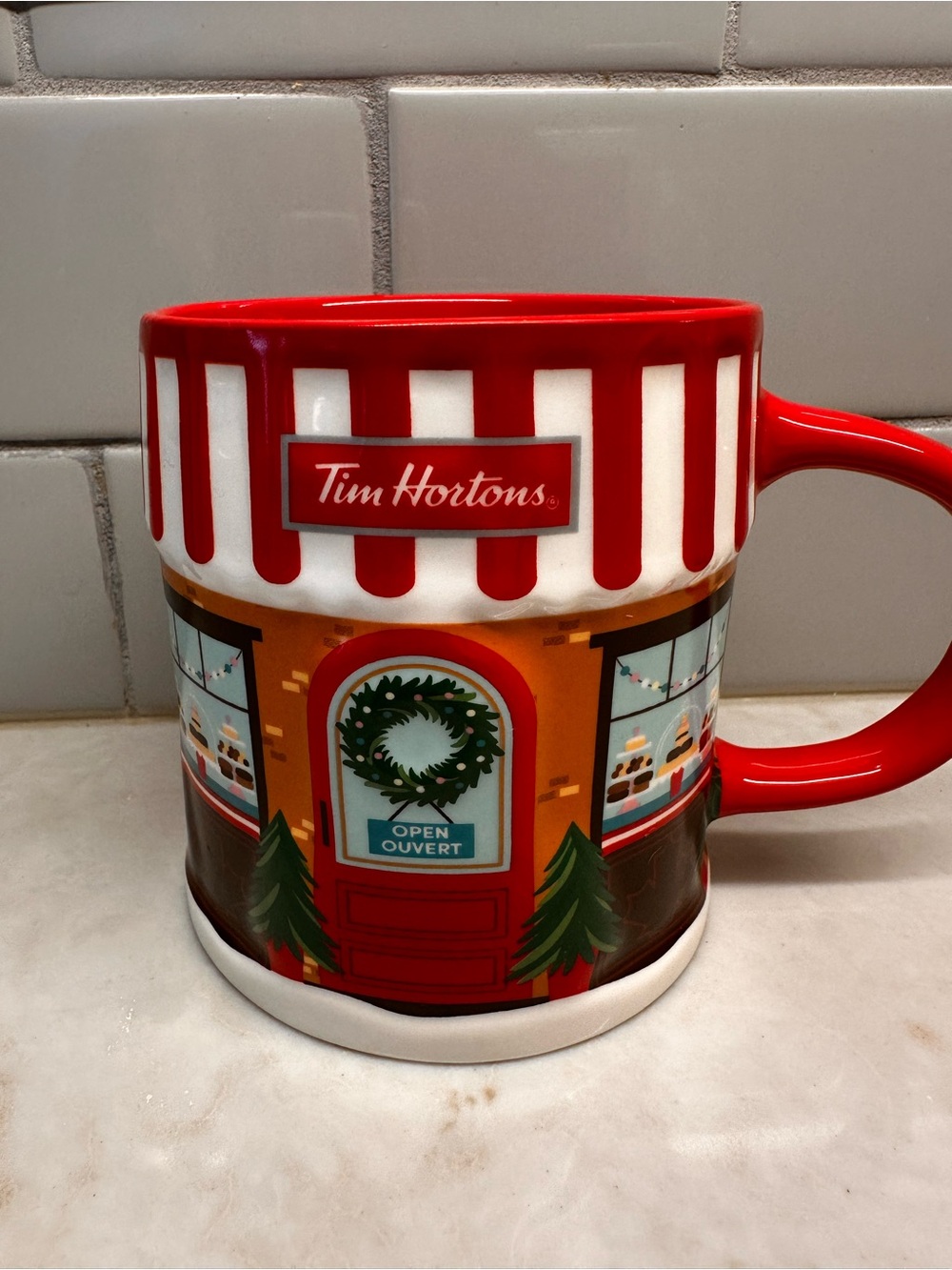 Tim Hortons Holiday Storefront Ceramic Mug